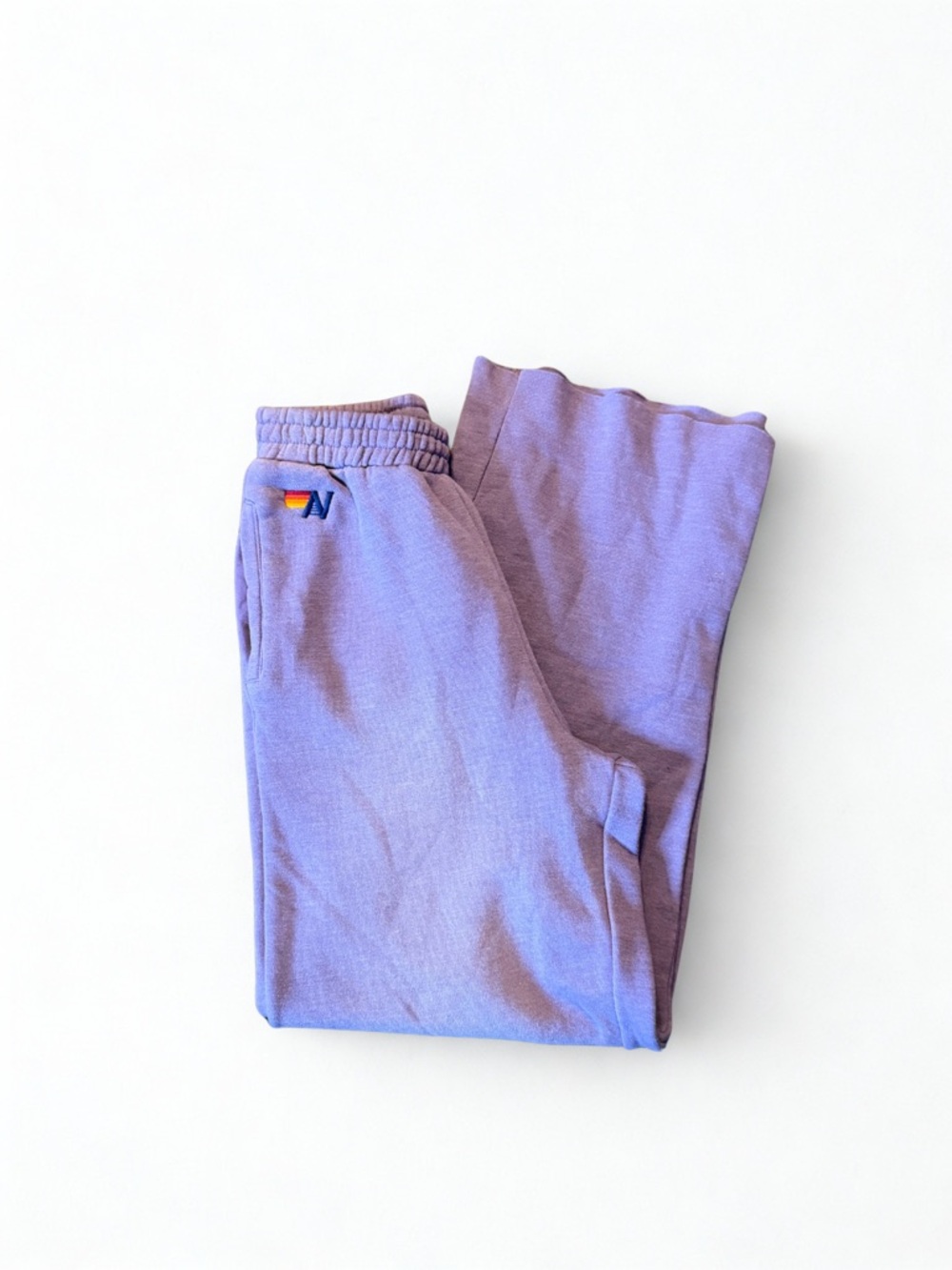 Aviator Nation Faded Grape Essential Wide-Leg Sweatpants - Picture 4 of 12